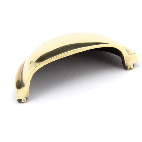 Regency Concealed Drawer Pull - Aged Brass