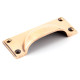 Art Deco Drawer Pull - Polished Bronze