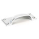 Hammered Art Deco Drawer Pull - Polished Chrome