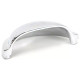 Hammered Regency Concealed Drawer Pull - Polished Chrome