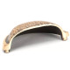 Hammered Regency Concealed Drawer Pull - Polished Bronze