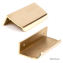 Moore Edge Pull - Polished Brass