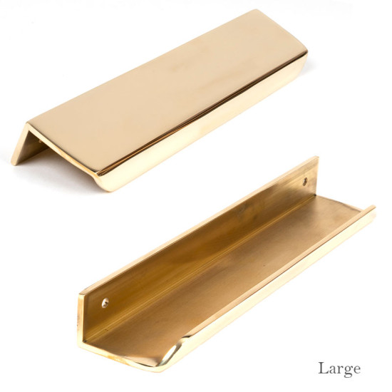 Moore Edge Pull - Polished Brass