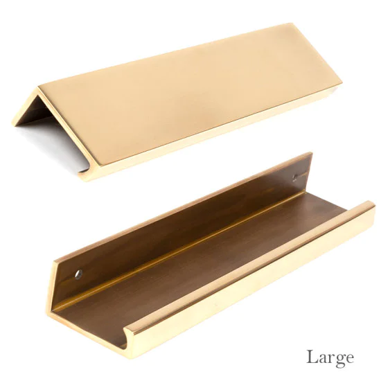 Plain Edge Pull - Aged Brass