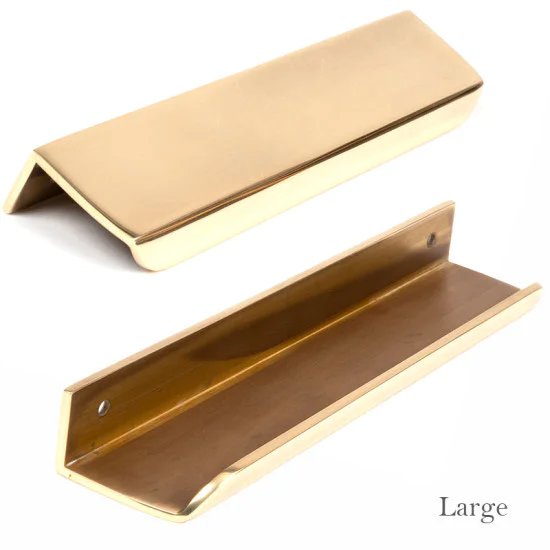 Moore Edge Pull - Aged Brass