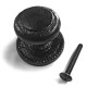 Kirkpatrick 3066 Victorian Centre Door Knob on a Round Plate