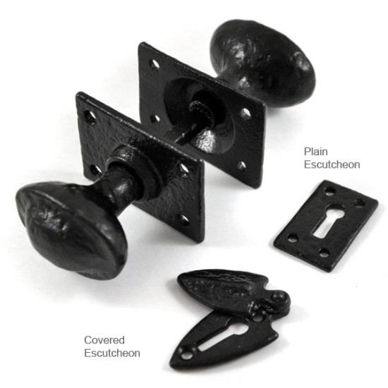 Kirkpatrick 1553 Curved Oval Door Knob Set