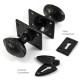 Kirkpatrick 1553 Curved Oval Door Knob Set