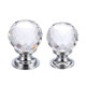 Facetted Clear Glass Cabinet Knob