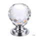 Facetted Clear Glass Cabinet Knob