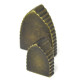 Antique Brass Harlech Knob
