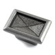 Bordered Rectangular Iron Cabinet Knob