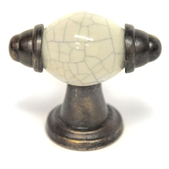 Cream Porcelain Pandora T Bar Handle