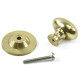 Polished Brass Oval Cabinet Knob