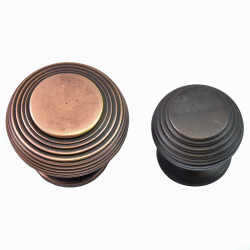Beehive Cabinet Knob - Aged Bronze Finish