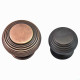 Beehive Cabinet Knob - Aged Bronze Finish