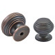 Beehive Cabinet Knob - Aged Bronze Finish