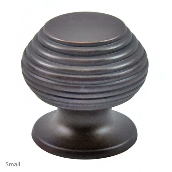 Beehive Cabinet Knob - Aged Bronze Finish