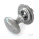 Kirkpatrick 1195 Rustic Oval Cabinet Knob - Pewter Finish