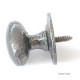 Kirkpatrick 1195 Rustic Oval Cabinet Knob - Pewter Finish