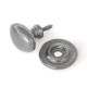 Kirkpatrick 1195 Rustic Oval Cabinet Knob - Pewter Finish