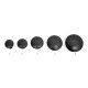Plain Cabinet Knob - Black Finish