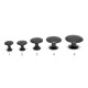 Plain Cabinet Knob - Black Finish