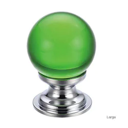 Green Glass Cabinet Knob