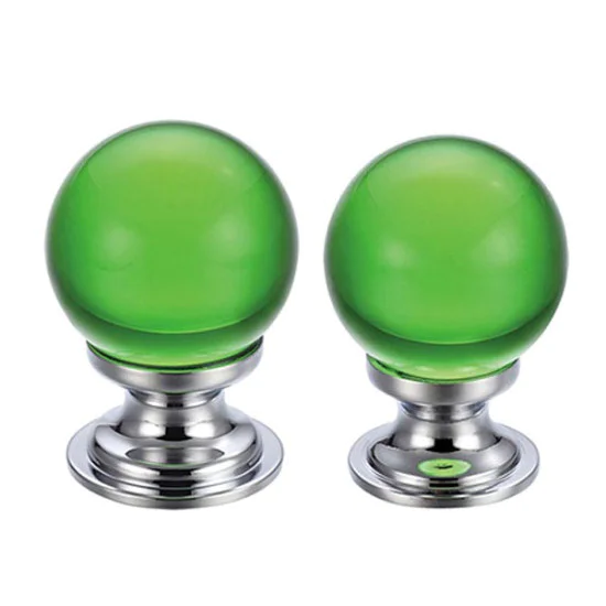 Green Glass Cabinet Knob