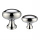 Oval Cupboard Knob - Polished Chrome