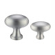 Oval Cupboard Knob - Satin Chrome