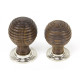 Beehive Rosewood Cabinet Knob with Nickel Rose