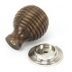 Beehive Rosewood Cabinet Knob with Nickel Rose