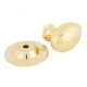 Polished Brass Oval Cabinet Knob