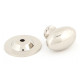 Polished Nickel Oval Cabinet Knob
