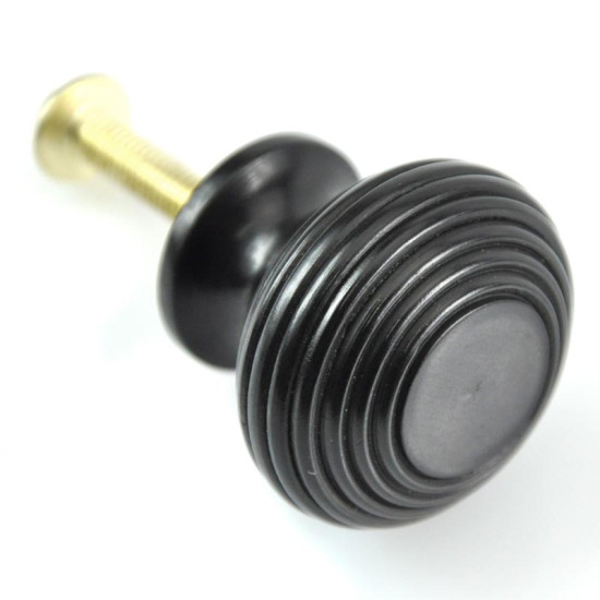Beehive Ebony Cabinet Knob