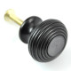 Beehive Ebony Cabinet Knob