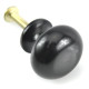 Ebony Bun Cabinet Knob