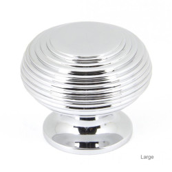 Polished Chrome Beehive Cabinet Knob