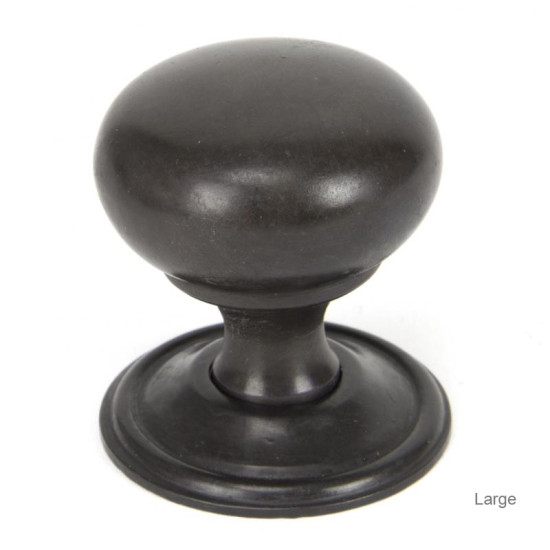 Aged Bronze Mushroom Cabinet Knob
