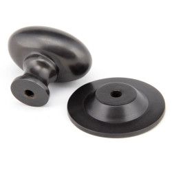 Aged Bronze Oval Cabinet Knob