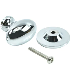Polished Chrome Oval Cabinet Knob