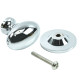 Polished Chrome Oval Cabinet Knob