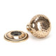 Polished Bronze Hammered Mushroom Cabinet Knob