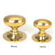 Aged Brass Oval Cabinet Knob