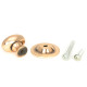 Polished Bronze Oval Cabinet Knob