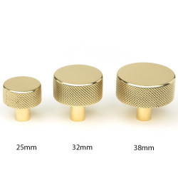 Polished Brass Brompton Cabinet Knob