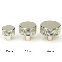 Polished Nickel Brompton Cabinet Knob