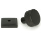Aged Bronze Brompton Cabinet Knob on Square Rose