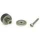 Blacksmith Pewter Patina Brompton Cabinet Knob on Round Rose
